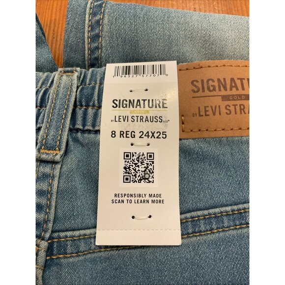 Levi Strauss Signature Boys Pull-on Slim Jeans 8 Regular - Picture 3 of 6